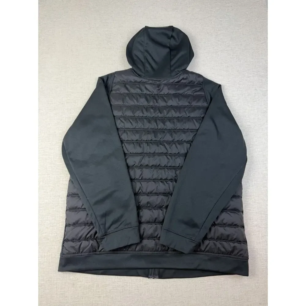 Nike Therma-FIT Hooded Puffer Jacket Black Full Zip Men’s XL Insulated